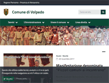 Tablet Screenshot of comune.volpedo.al.it